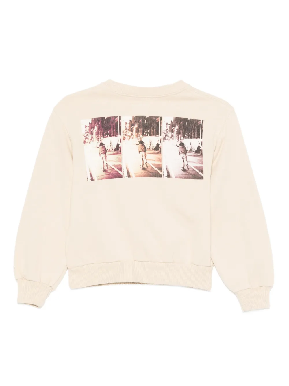 Bellerose Kids Chami sweater met grafische print Beige