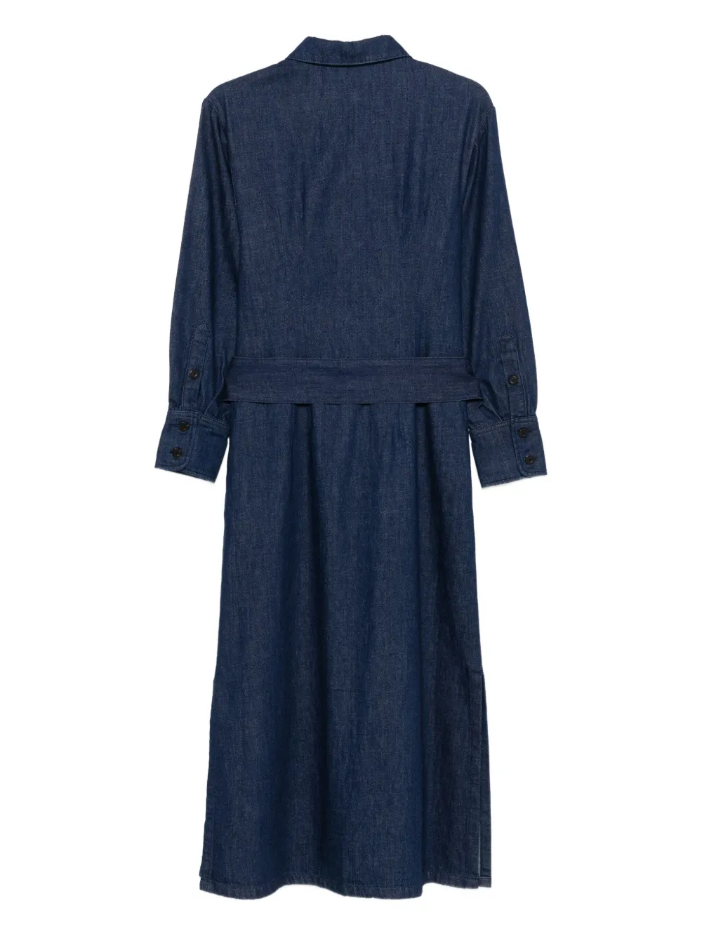 A.P.C. Vanessa jurk met knoopsluiting en ceintuur - Blauw