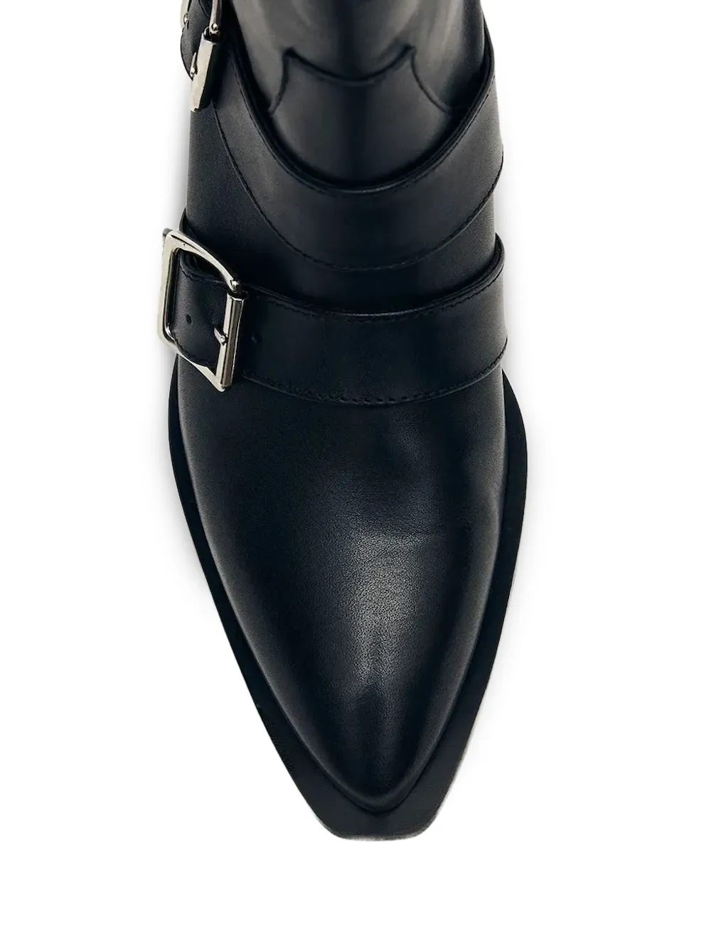 ALOHAS 45 mm Ryder laarzen met gespdetail Zwart