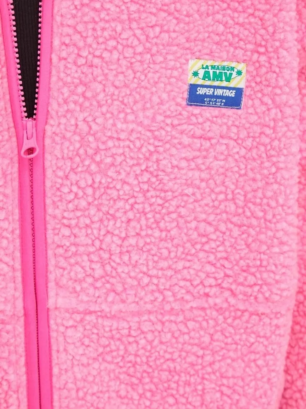 American Vintage Hoktown sweater met rits Roze