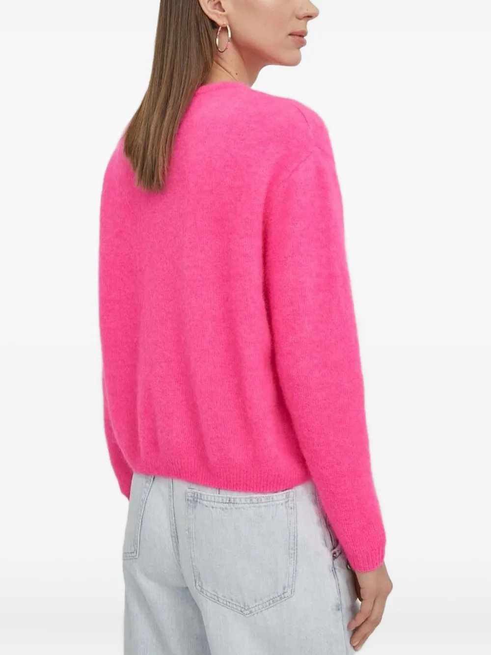 American Vintage Button-front Cardigan In Pink