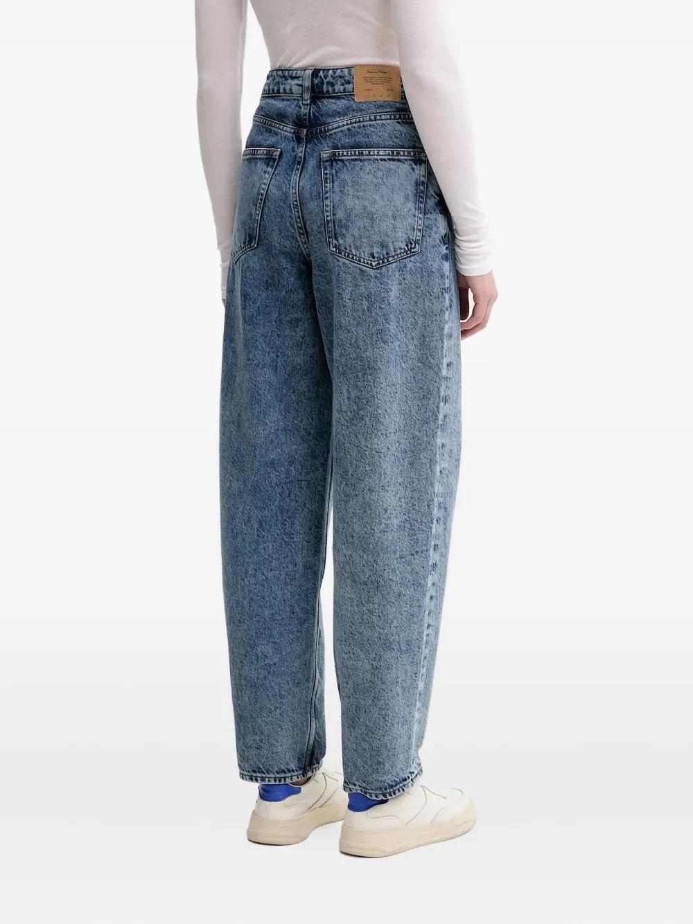 American Vintage acid-wash jeans - Blauw