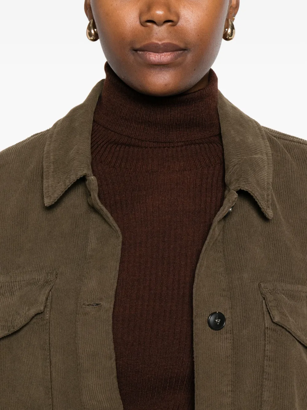 Apc Ribbed Turtleneck Sweater In Brown
