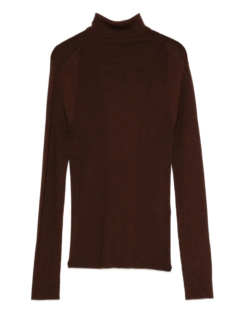 A.P.C. タートルネック リブセーター - ブラウン A.P.C. タートルネック リブセーター - ブラウン