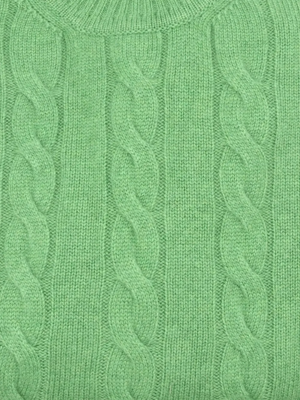 MANRICO CASHMERE cable-knit sweater - Groen