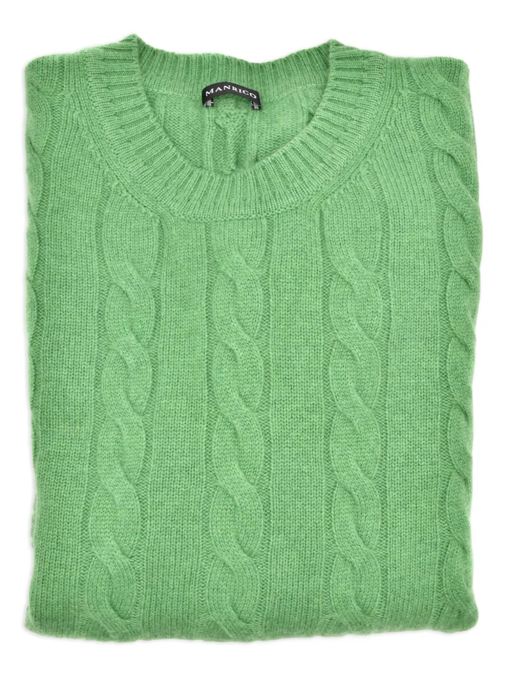 cable-knit sweater
