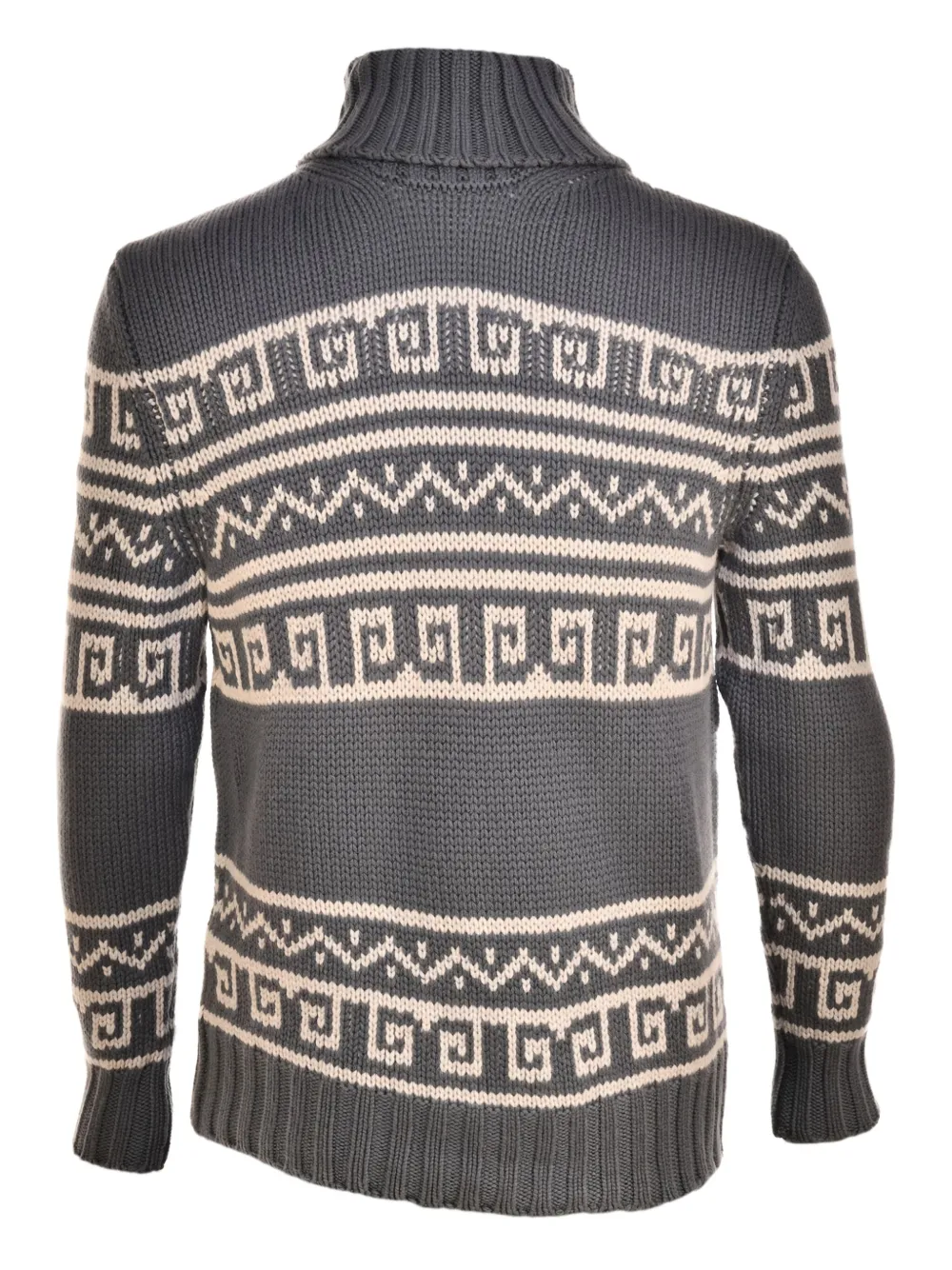 MANRICO CASHMERE patterned turtleneck sweater | Knitted Sweaters | Image 2