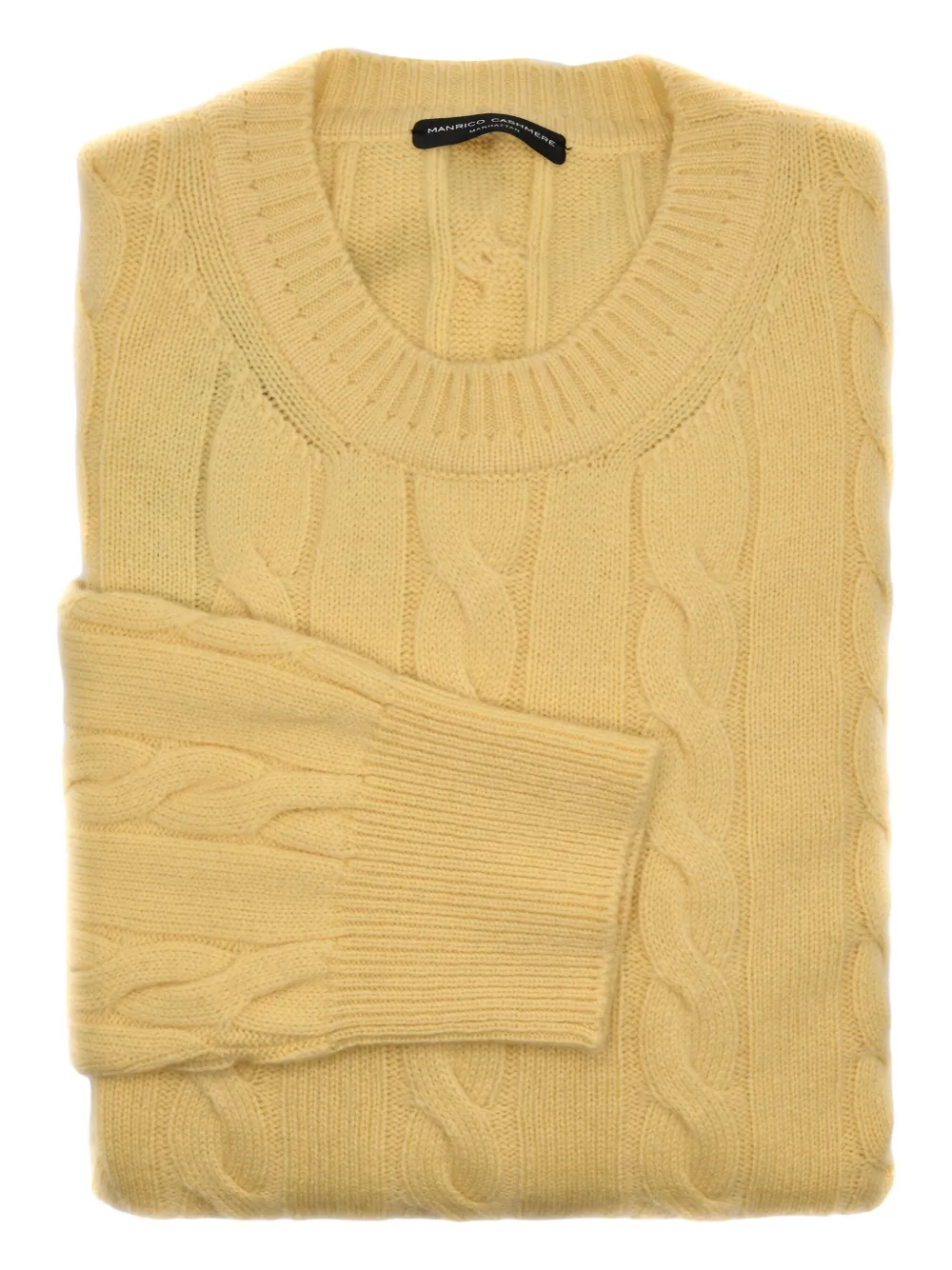cable-knit sweater