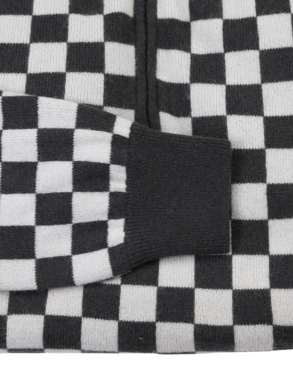 MANRICO CASHMERE checkered quarter-zip sweater | كنزات | Image 2