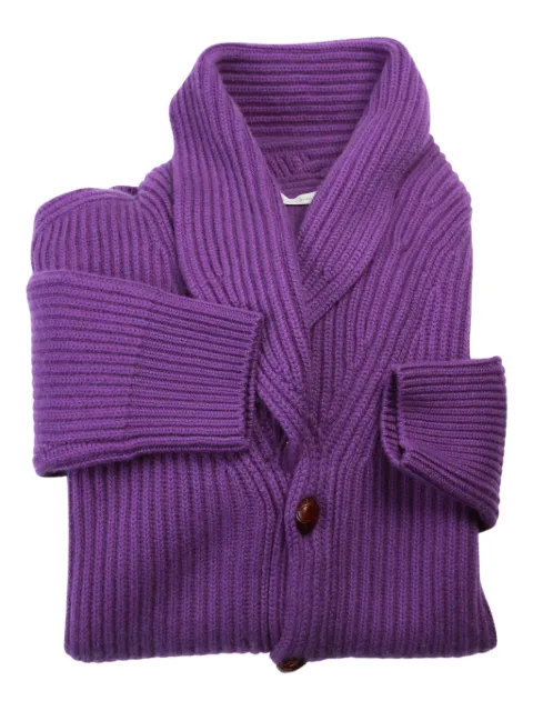 MANRICO CASHMERE ribbed button cardigan