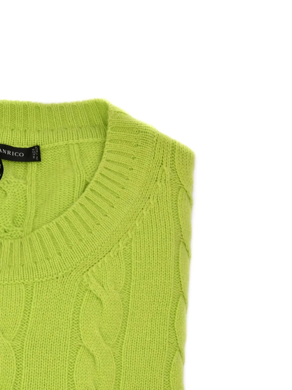 MANRICO CASHMERE Kasjmier trui - Groen