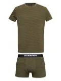 DSQUARED2 logo-print cotton two-piece set - Green
