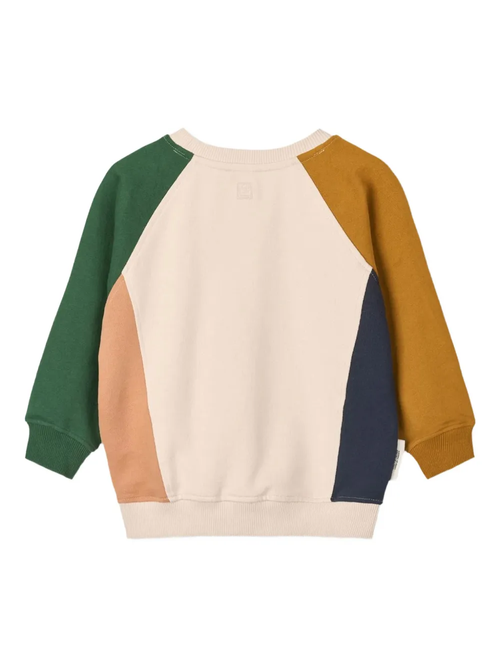 Liewood Sweater met colourblocking en grafische print Beige