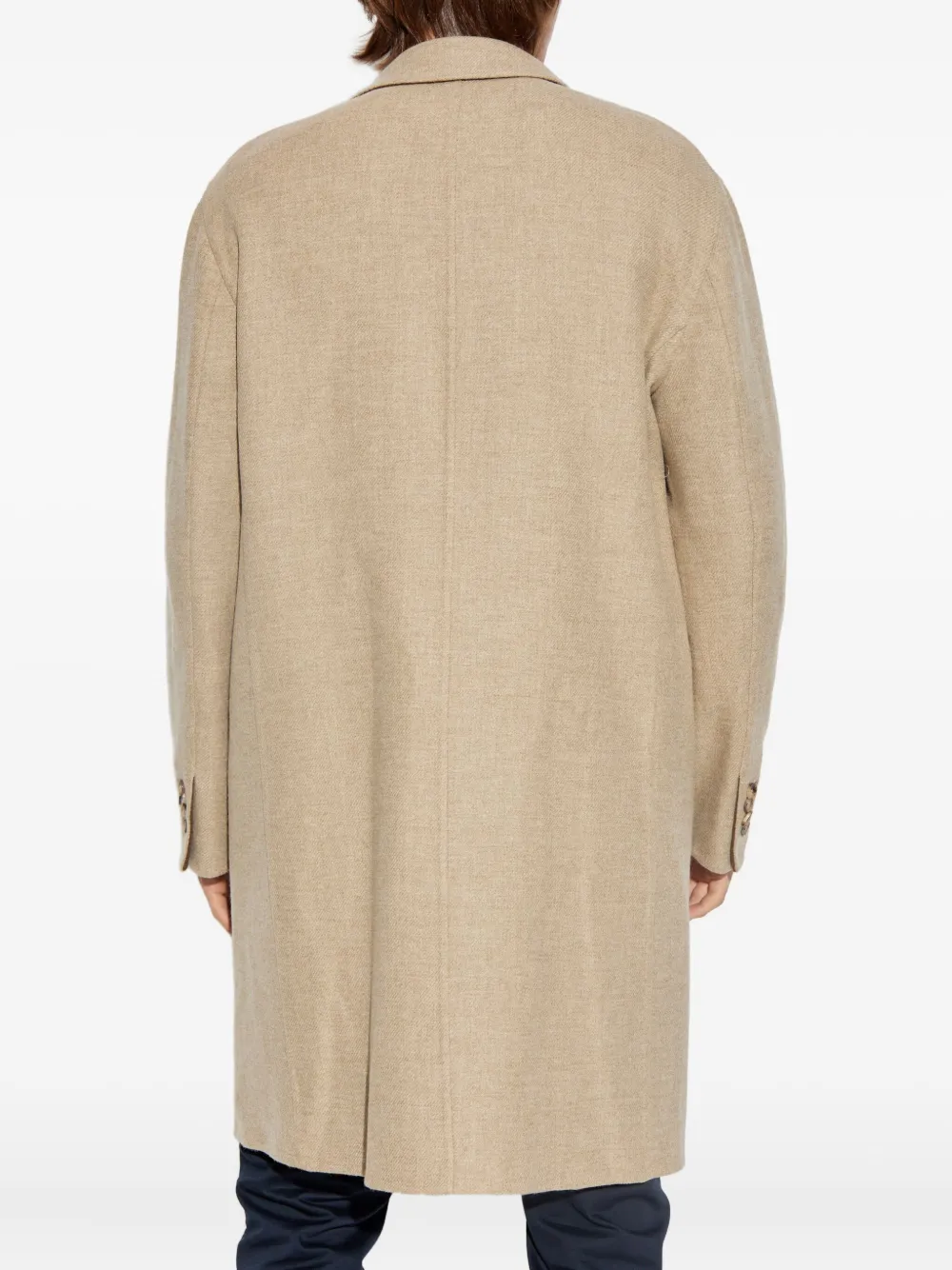 ETRO three-button wool coat Beige