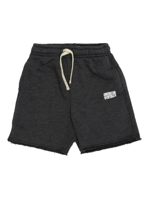 American Vintage Kids logo-print shorts