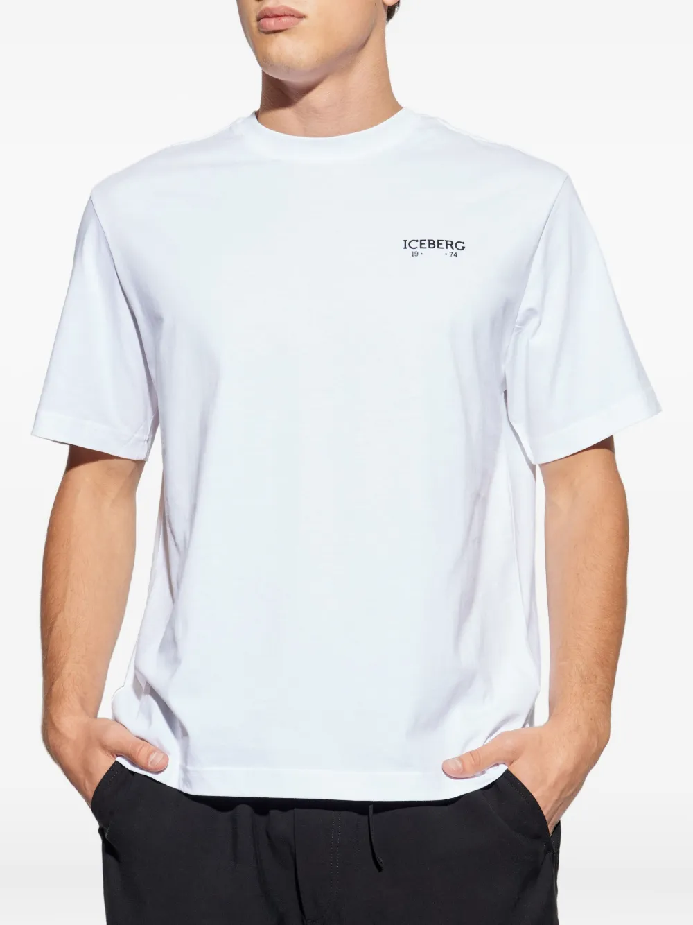 Iceberg logo-print T-shirt Wit