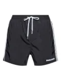 DSQUARED2 side-stripes embroidered-logo swim shorts - Black