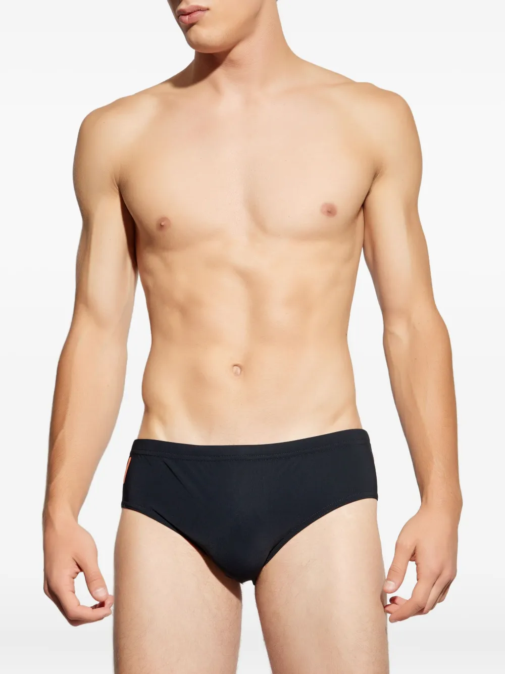 DSQUARED2 logo-print swim trunks Zwart