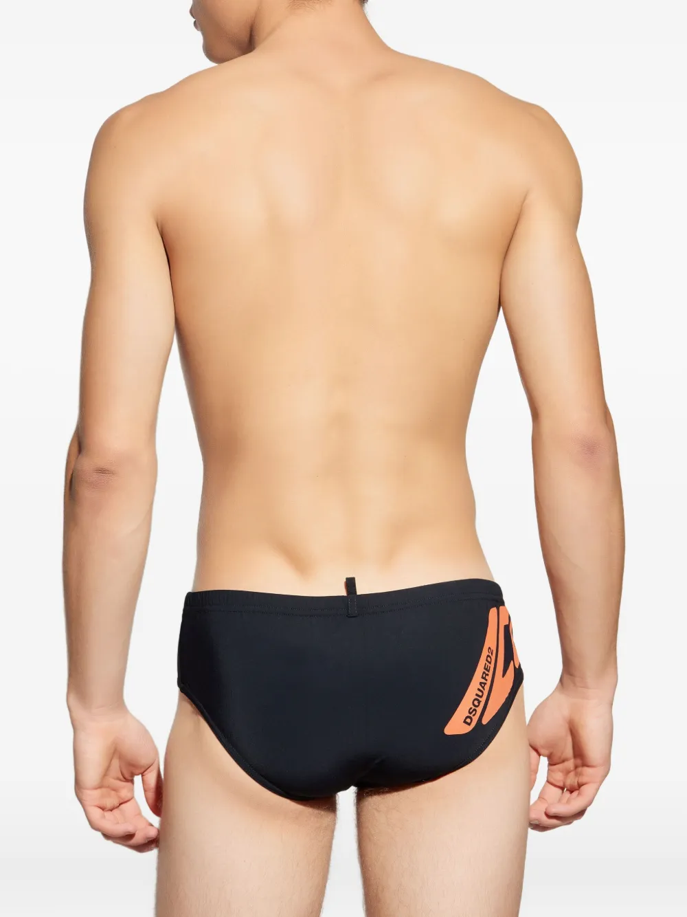 DSQUARED2 logo-print swim trunks Zwart