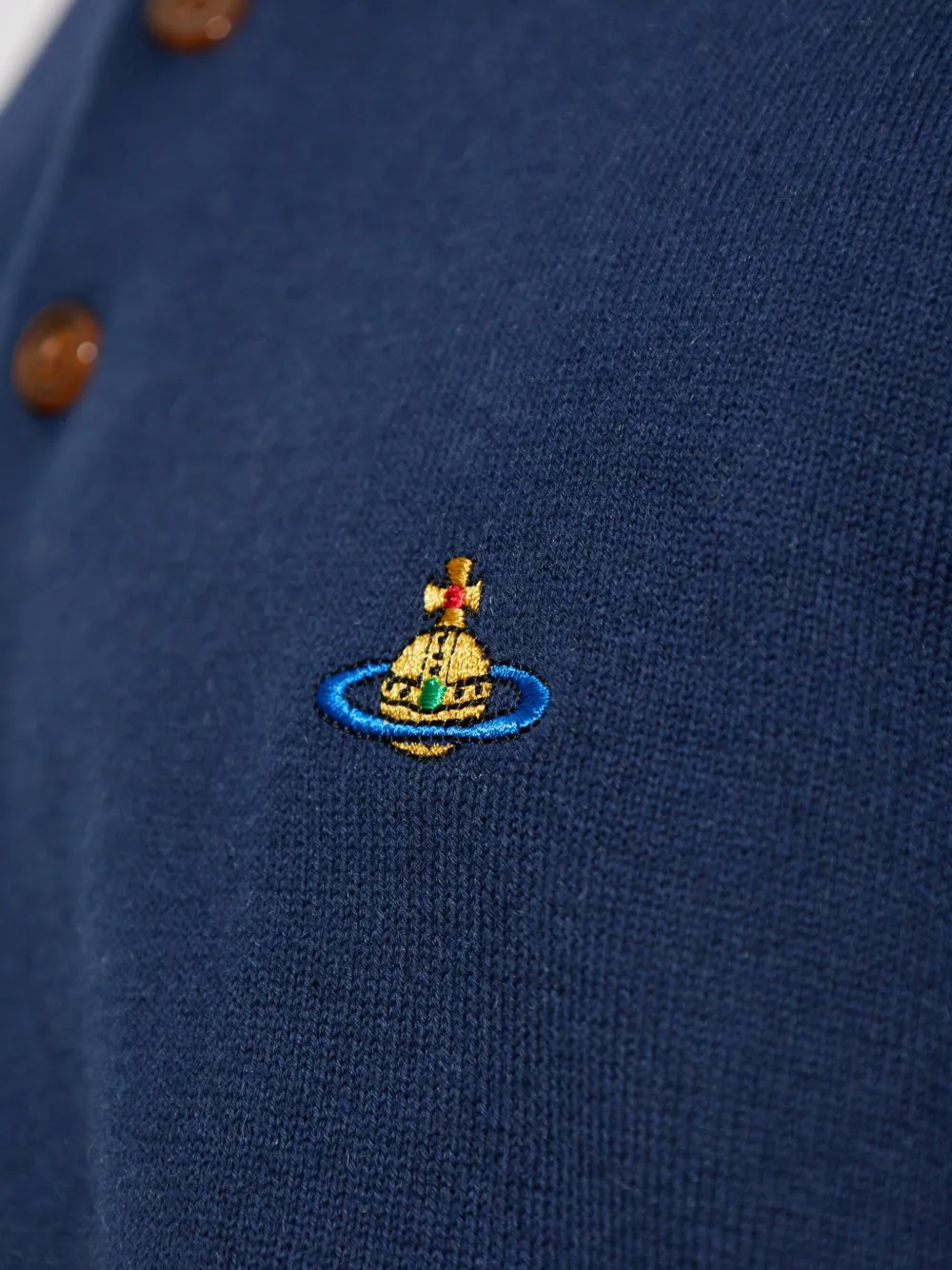 Vivienne Westwood orb-embroidered polo shirt Blauw