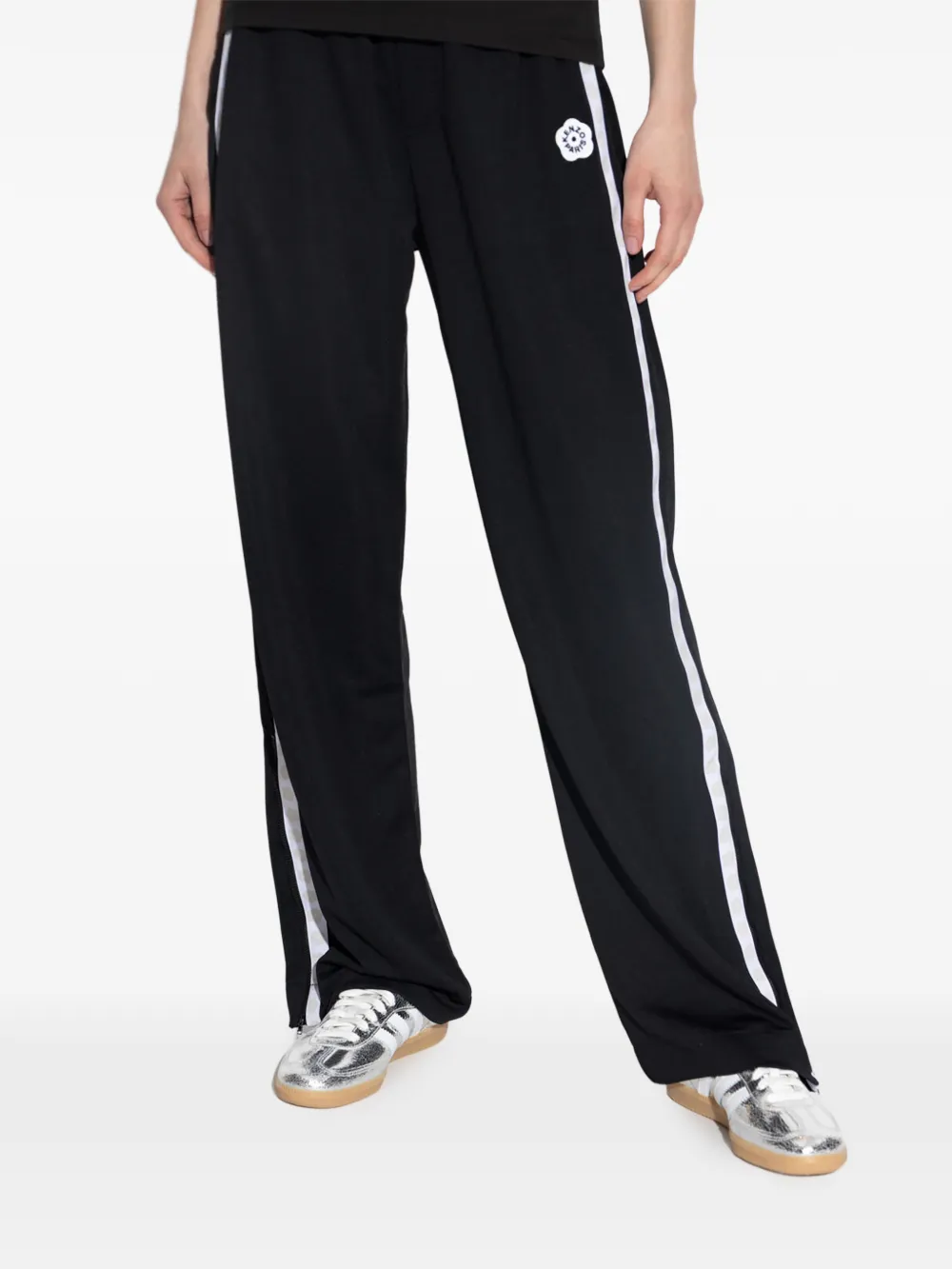 Kenzo Straight broek met logo Zwart