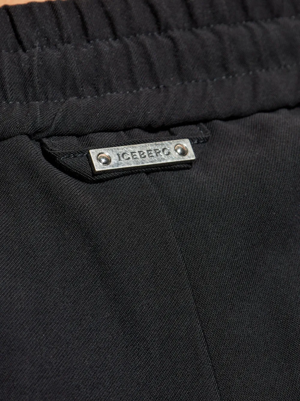 Iceberg elasticated-waist trousers Zwart