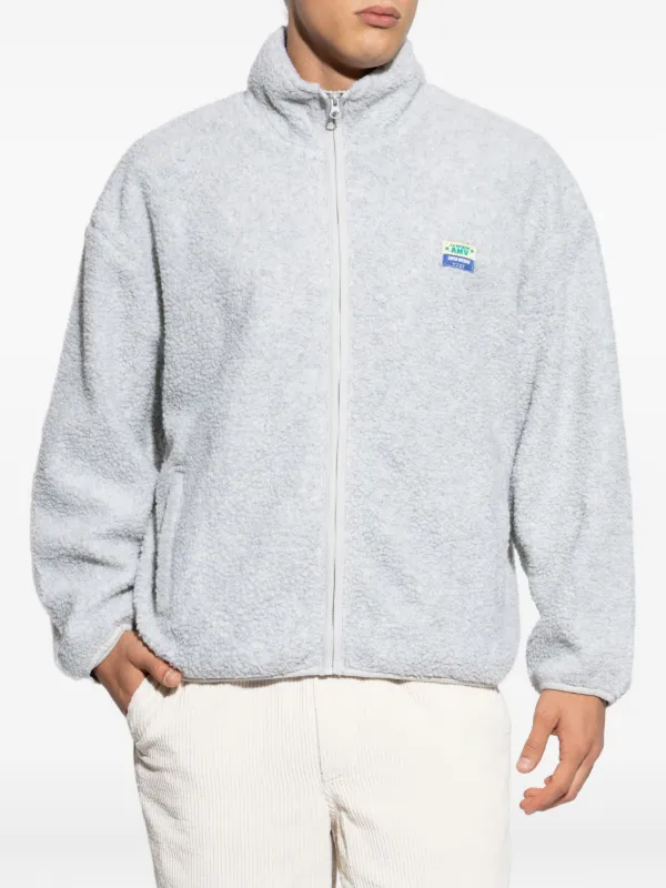 American Vintage Fleece zip-up Jacket | Grey | FARFETCH AO