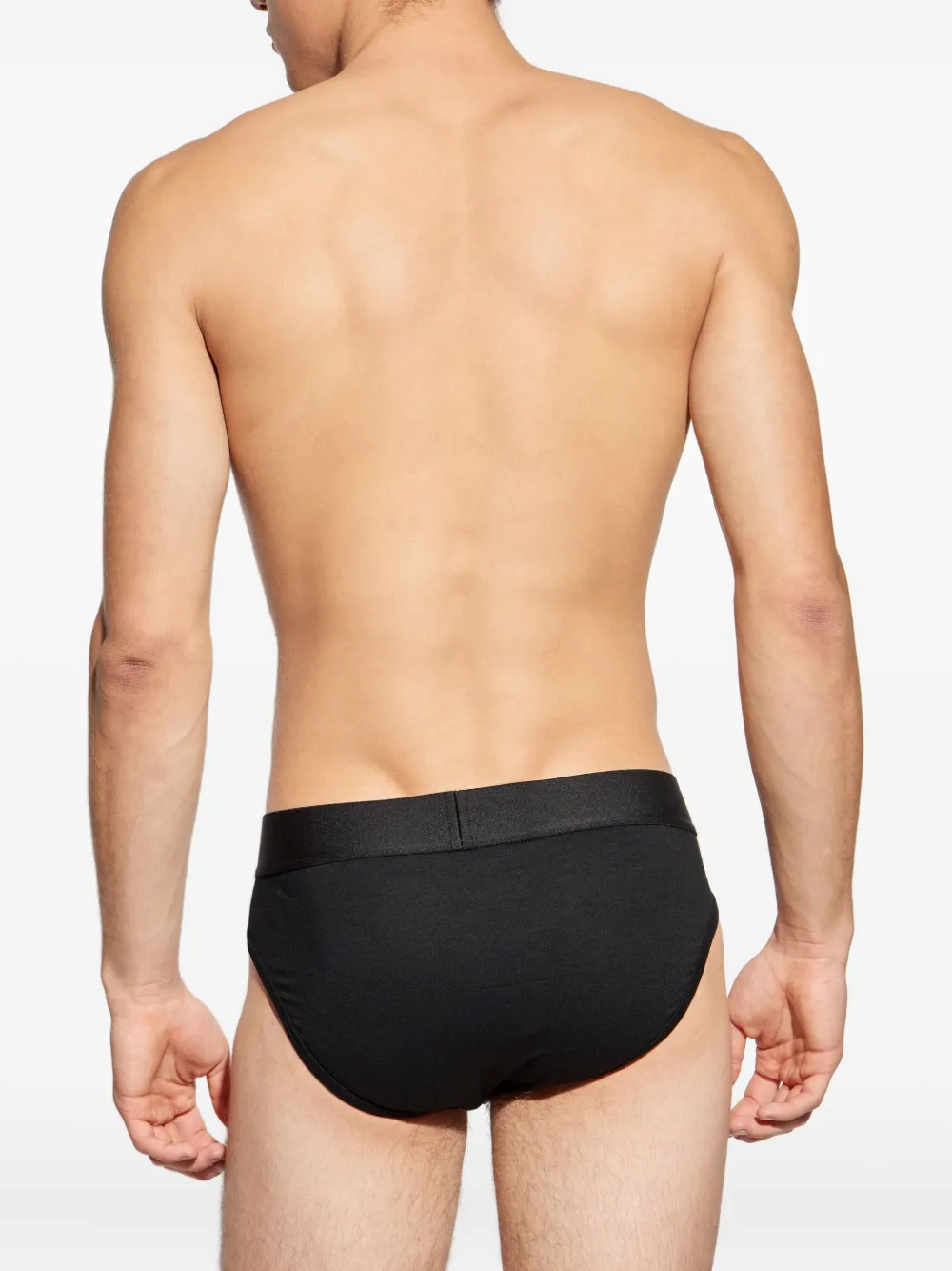 Dsquared2 Logo-band Briefs In Black