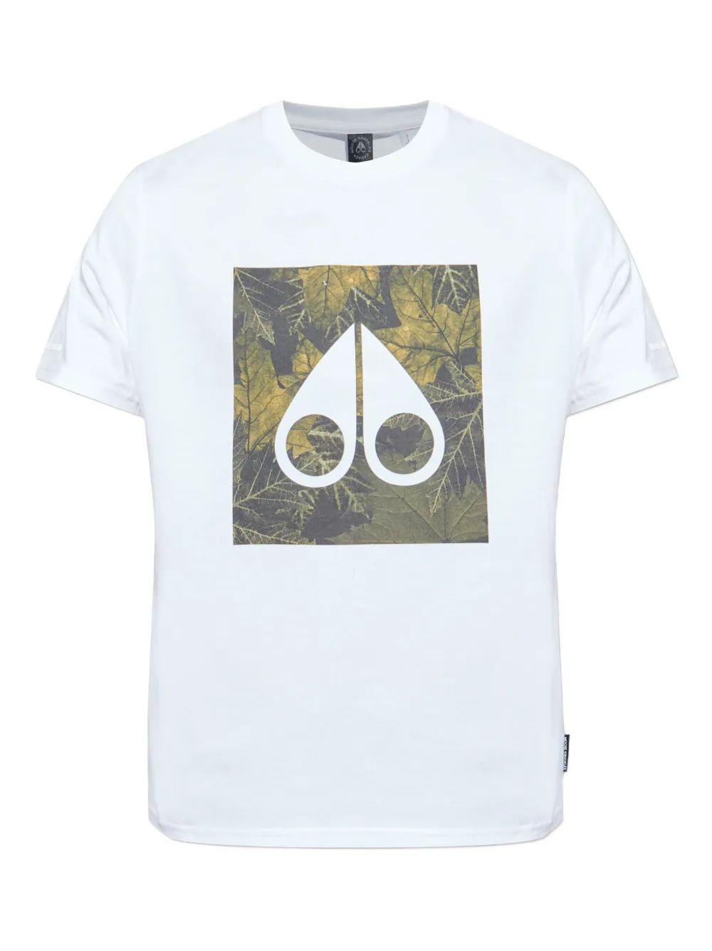 Moose Knuckles Leaf-print Logo T-shirt