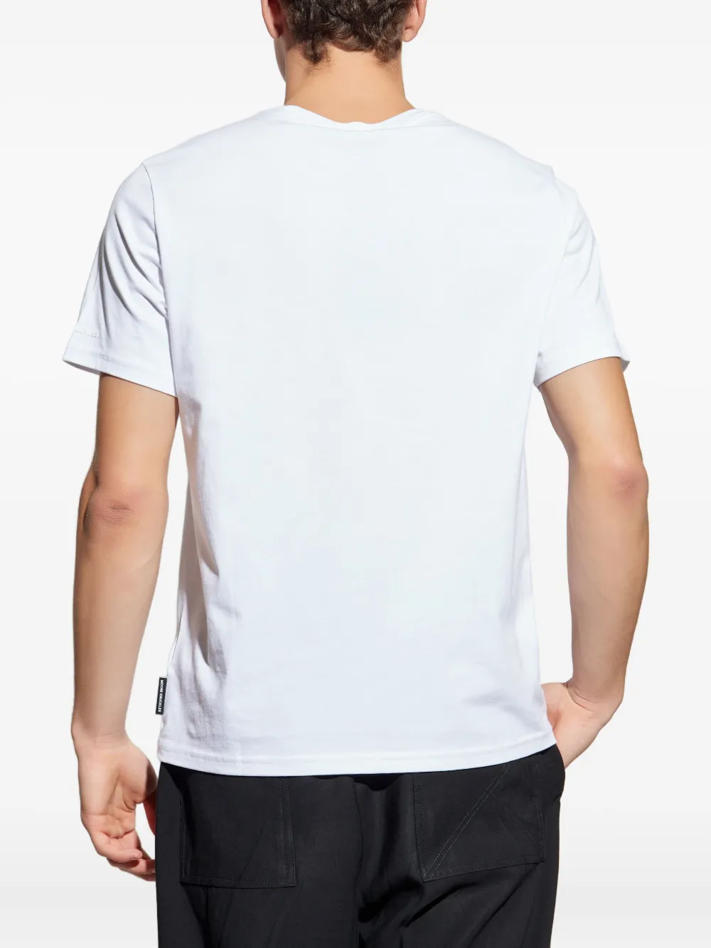 Moose Knuckles leaf-print logo T-shirt 160 WHITE