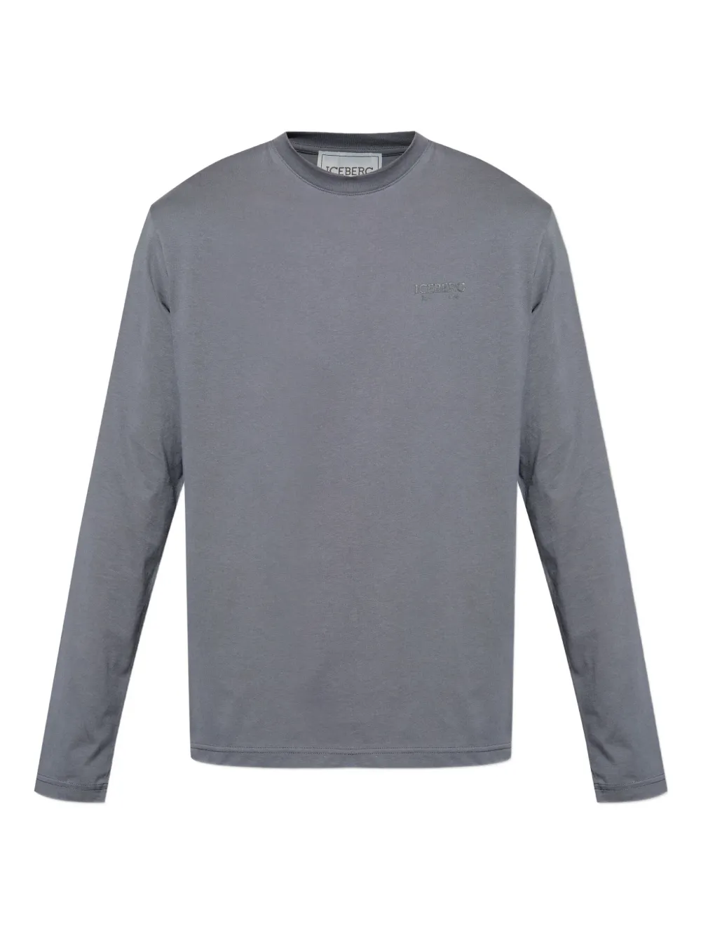 logo-embroidered long-sleeve T-shirt
