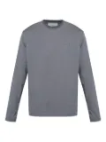 Iceberg logo-embroidered long-sleeve T-shirt - Grey