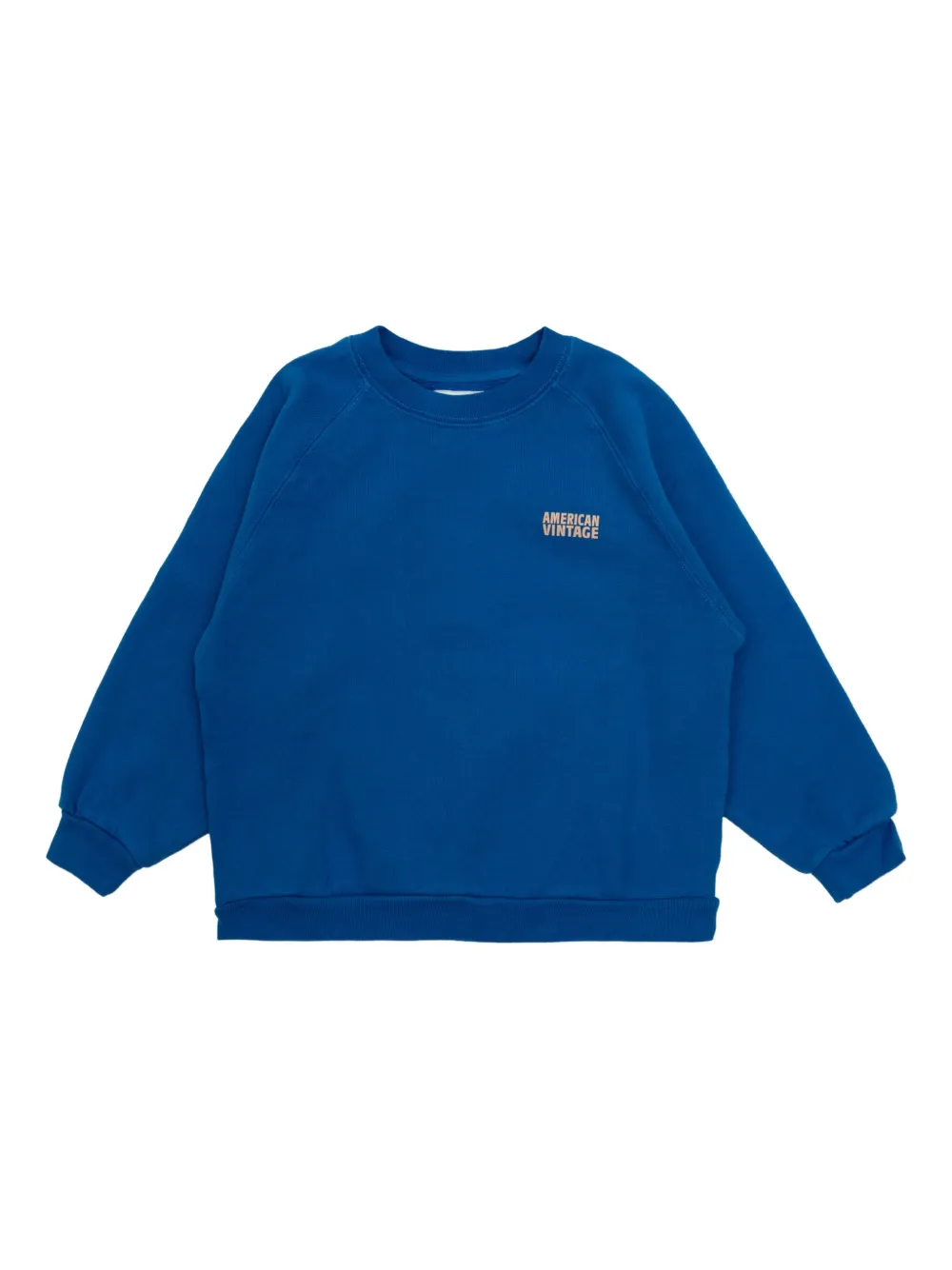 American Vintage Kids' Logo-print Sweatshirt In Blue