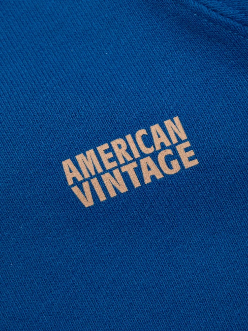 American Vintage Kids Sweater met logoprint Blauw