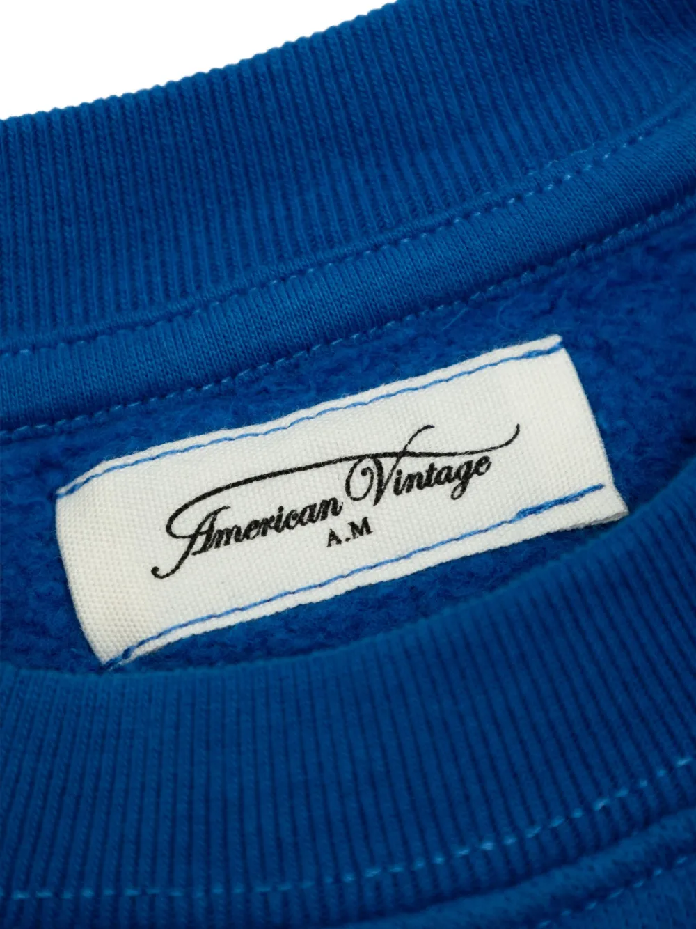 American Vintage Kids Sweater met logoprint Blauw