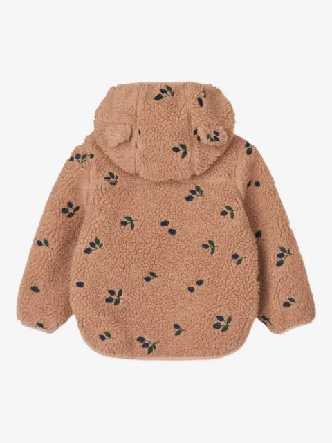 Liewood Mara teddy-bear hooded fleece jacket