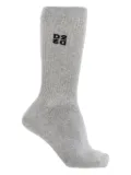 DSQUARED2 logo-embroidered ribbed socks - Grey