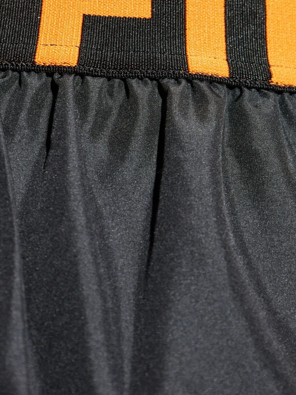 DSQUARED2 logo-band side-pocket swim shorts Zwart
