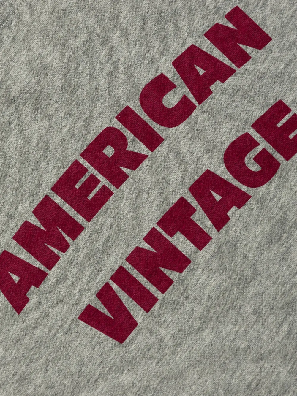 American Vintage Kids Katoenen T-shirt met logoprint Grijs