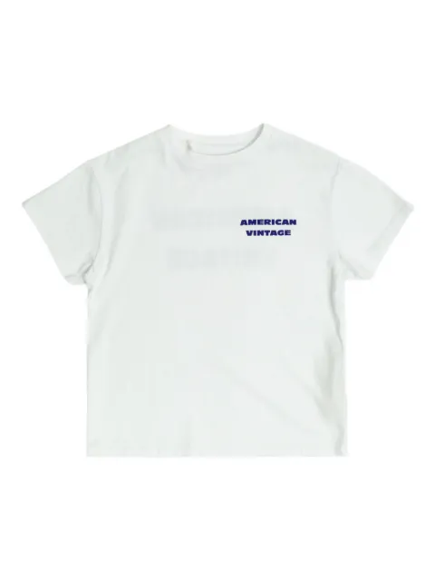 American Vintage Kids logo-print T-shirt