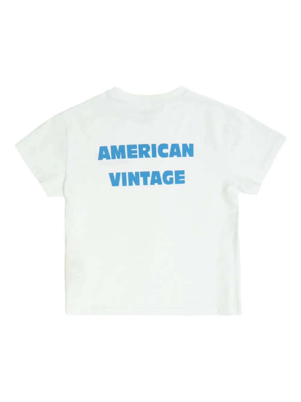 American Vintage Kids logo-print T-shirt Wit