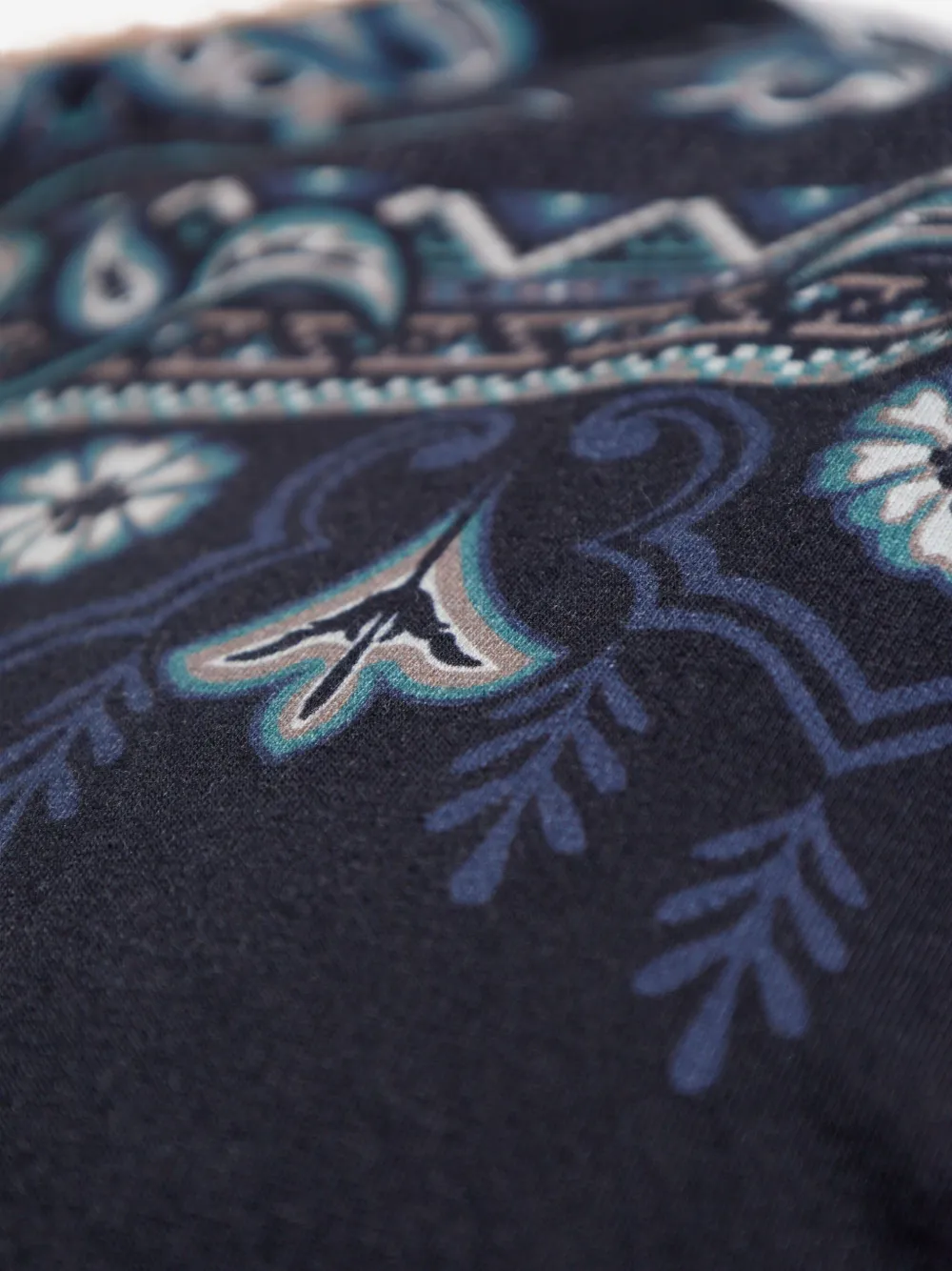 ETRO paisley-print short-sleeved T-shirt Blauw