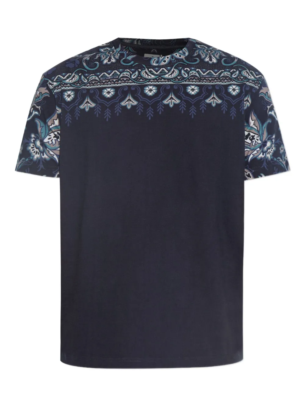 ETRO paisley-print short-sleeved T-shirt Blauw