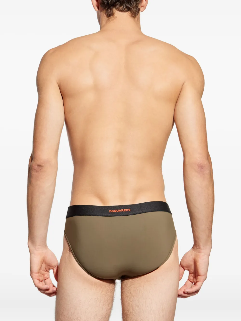 DSQUARED2 logo-detail briefs Groen