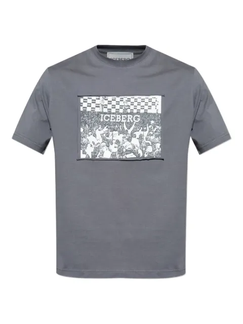 Iceberg graphic-print patch T-shirt