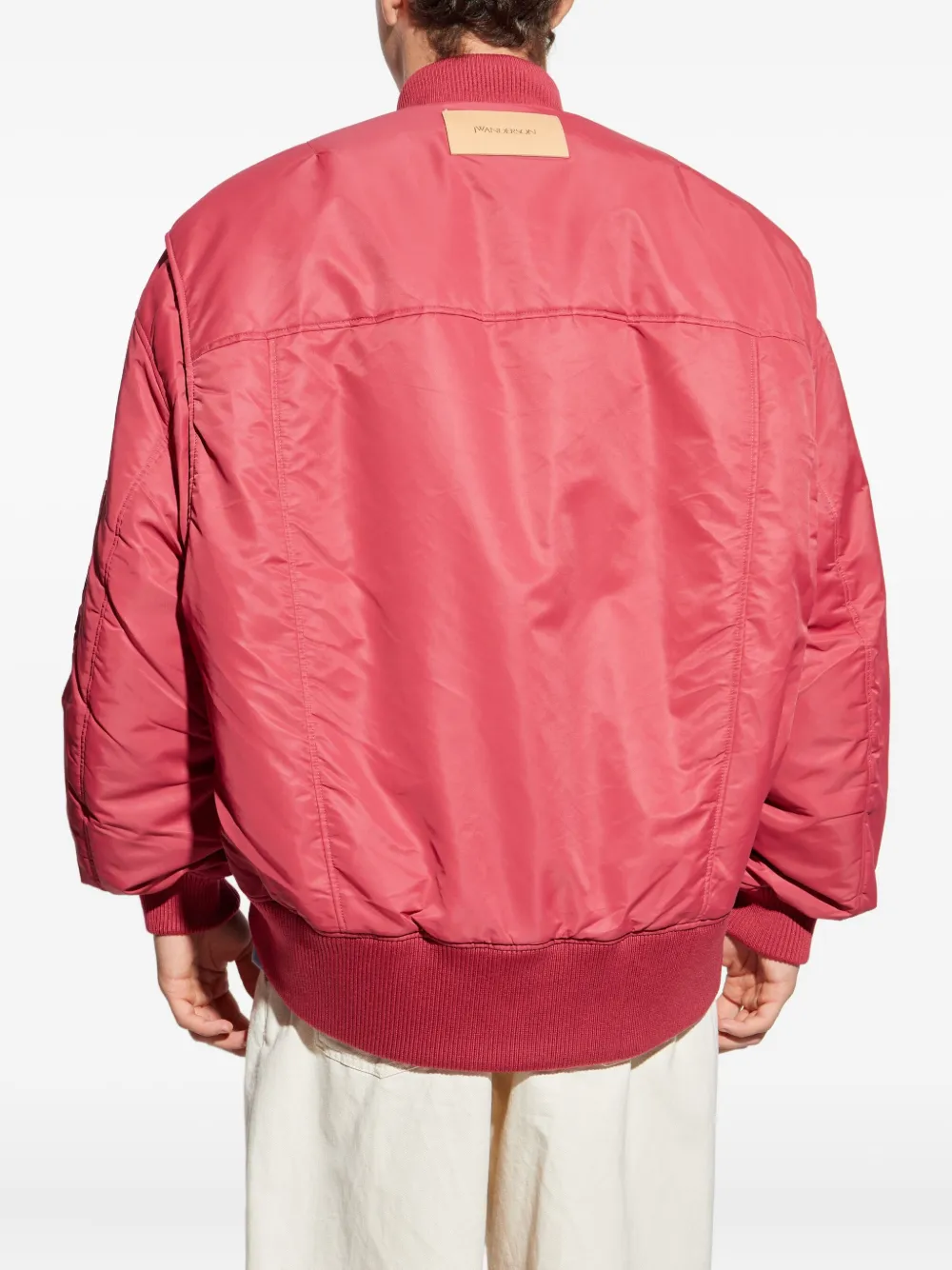 JW Anderson zip-fastening bomber jacket Roze