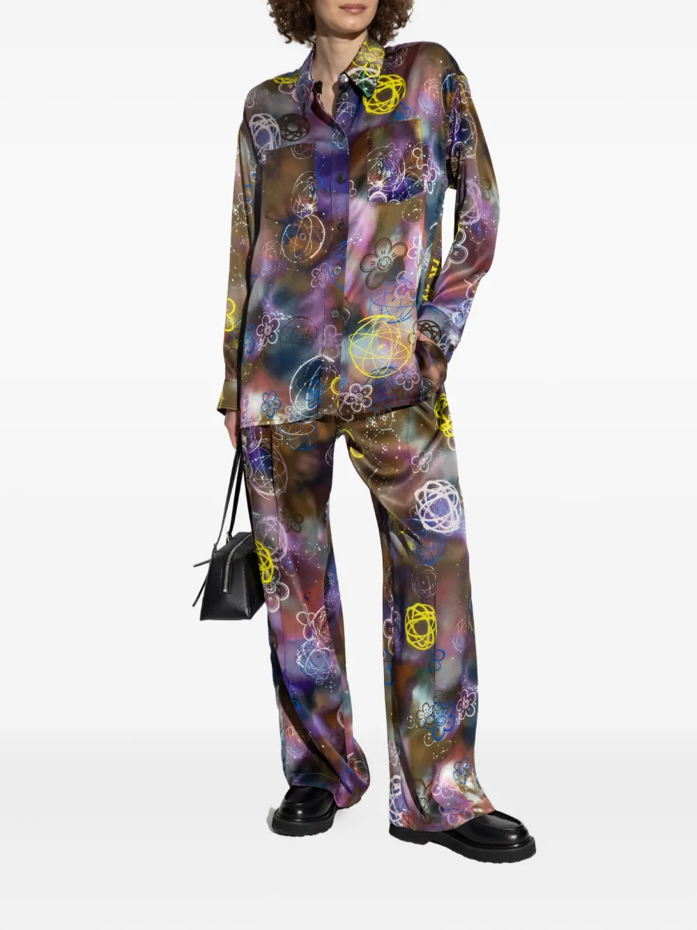 Kenzo x Futura 2000 floral-atom shirt - Groen