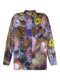 Kenzo x Futura 2000 floral-atom shirt - Green