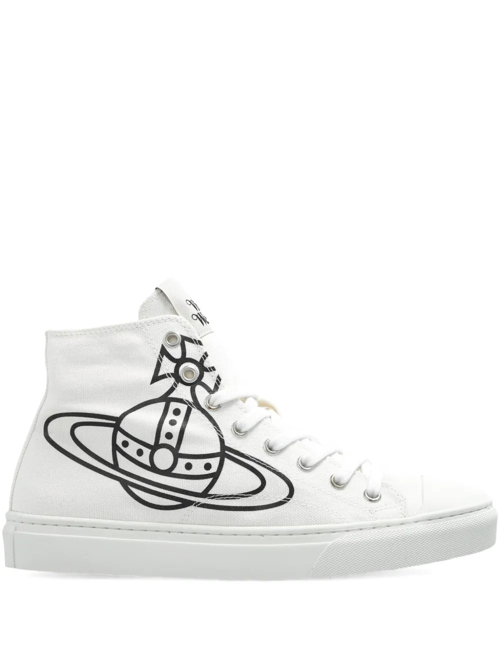 Vivienne Westwood orb-logo high-top trainers White