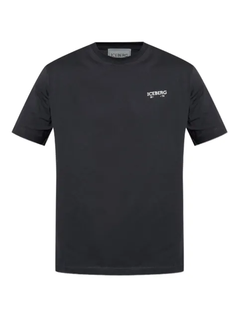 Iceberg logo-embroidered cotton T-shirt